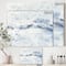 Designart - Blue Wipe Out - Traditional Canvas Art